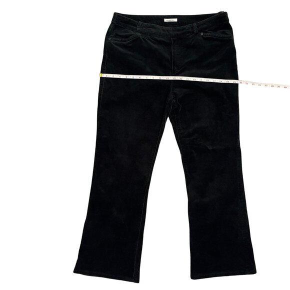 Jones New York Corduroy Pants Size 12P Black Bootcut Stretch Classic Fall Winter - Picture 6 of 14